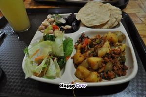 Alta Fibra specials board, restaurant facade, and 'economico' plate.  at Alta Fibra in Guadalajara