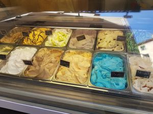 Flavors at Madonna Gelateri in Girona