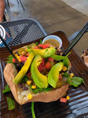 Baked potato at Downtown D'Lites Cafe in Kilgore