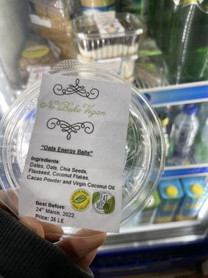 Vegan energy balls  at Sina Market in Dahab