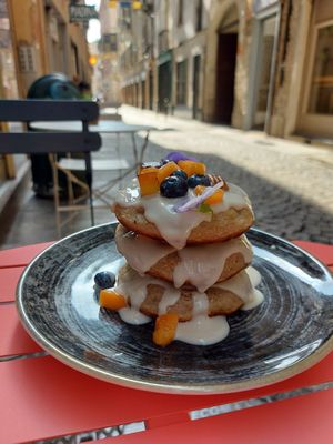 Pancakes at Idem Con Patate in Turin