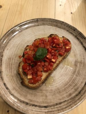 bruschetta romano at Idem Con Patate in Turin