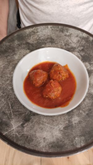 Vegan meatballs  at Idem Con Patate in Turin