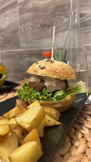 Beyond burger  at Idem Con Patate in Turin