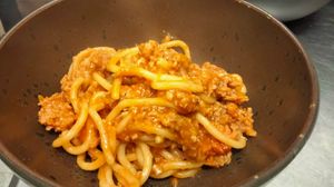 BUCATINI FRESCHI AL RAGU'  at Idem Con Patate in Turin