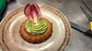 TORTINO SALATO DI PATATE CON AVOCADO AL LIMONE at Idem Con Patate in Turin