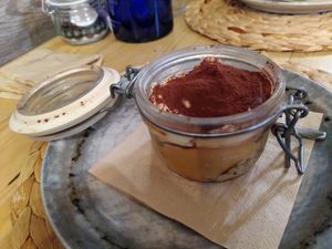 Tiramisu at Idem Con Patate in Turin