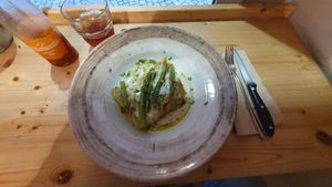 Spargellasagne at Idem Con Patate in Turin