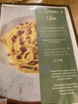 Menù Special   at Idem Con Patate in Turin