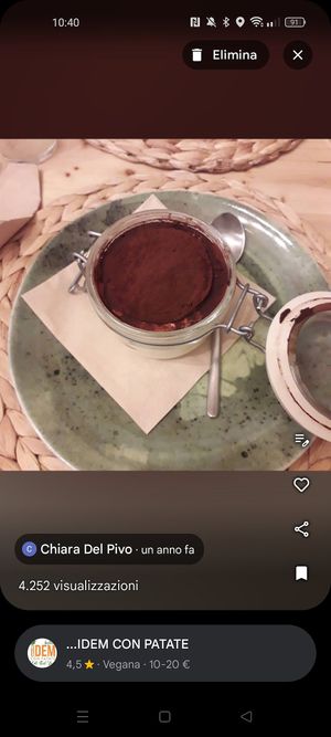 Veg tiramisu at Idem Con Patate in Turin