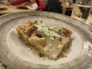 Lasagna at Idem Con Patate in Turin