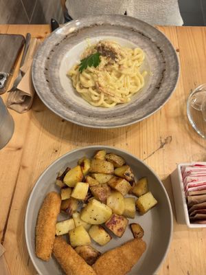 The amazing Carbonara   at Idem Con Patate in Turin