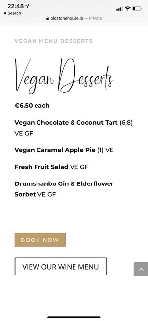 Desserts  at Old Stone House in Roscommon