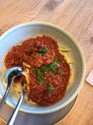 Vegan Bolognese  at Vienhues Deli in Viersen