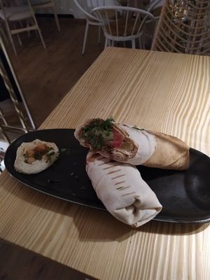 Falafel sandwich - simple but very tasty and fresh. at Baladi in Brussels