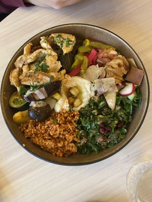 Plate de pollo (estaba la opción vegetal) at Baladi in Brussels