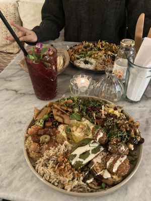mine is vegan, the one in front of me isnt #Veganuary at Baladi in Brussels