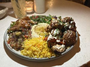Vegan chef menu  at Baladi in Brussels