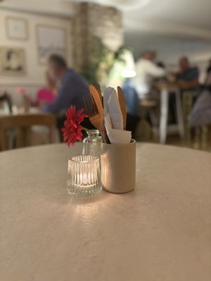 Table upstairs   at Baladi in Brussels