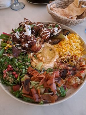 Chef's plate at Baladi in Brussels