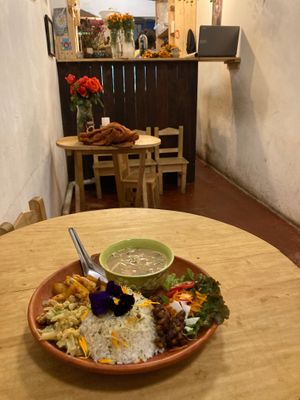Meal of the day at Casa Jasmine in San Cristobal De Las Casas