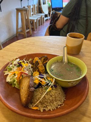 Meal of the day at Casa Jasmine in San Cristobal De Las Casas