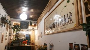 Inside the restaurant at Casa Jasmine in San Cristobal De Las Casas