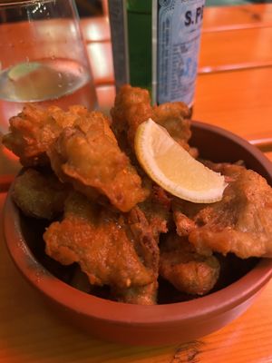 Fried mushrooms   at Little Bao Diner in Hong Kong Island