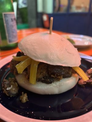 Impossible bao   at Little Bao Diner in Hong Kong Island