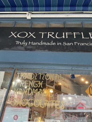 Outside  at XOX Truffles in San Francisco