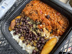 Vegan picadillo at Cousins Cuban Cafe in Black Mountain