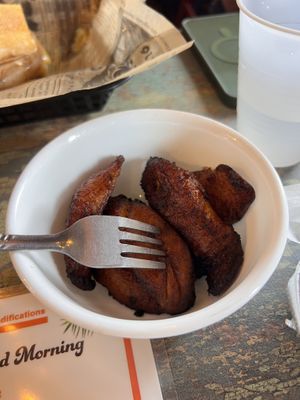 Maduros (sweet plantain)  at Cousins Cuban Cafe in Black Mountain