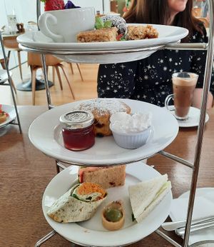 Vegan cream tea at Ashmolean Rooftop Restaurant in Oxford