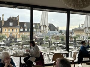 Outside would be lovely in summer   at Ashmolean Rooftop Restaurant in Oxford