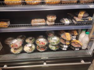 Fresh salads at Abu Odeh in Amman