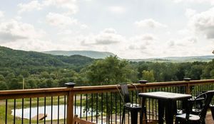 the view is incredible -- sunday brunch includes an impossible burger and homefried potatoes at Hollerhorn Distilling in Naples