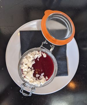 Coconut Panna Cotta at Hollerhorn Distilling in Naples