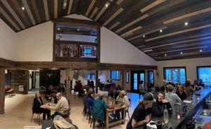 Our newly rebuilt tasting room! at Hollerhorn Distilling in Naples