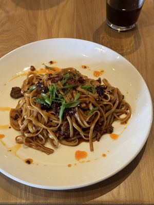 Spicy chili noodles  at Hollerhorn Distilling in Naples