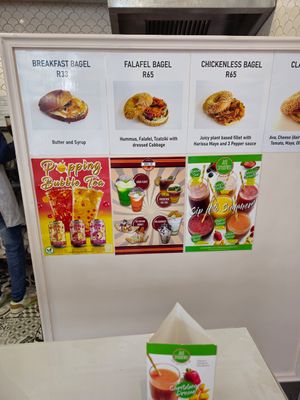 Additional offerings at Hulis Donuts in Cape Town