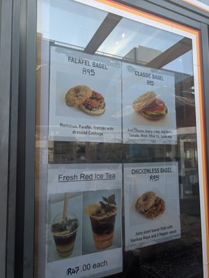 Also offers food menu! at Hulis Donuts in Cape Town