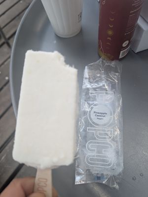 Pineapple coconut ice cream at Hulis Donuts in Cape Town