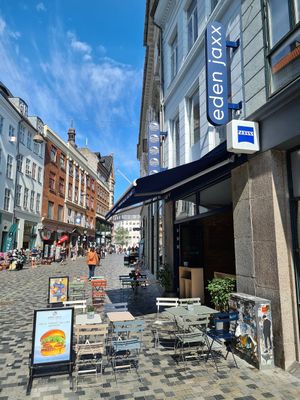 Front of the restaurant at Eden Jaxx - Købmagergade in Copenhagen