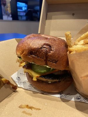 Portobello burger at Eden Jaxx - Købmagergade in Copenhagen