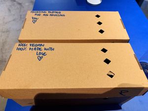 Cute burger boxes  at Eden Jaxx - Købmagergade in Copenhagen