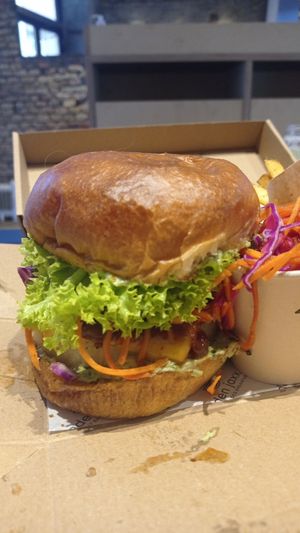 Garden burguer at Eden Jaxx - Købmagergade in Copenhagen