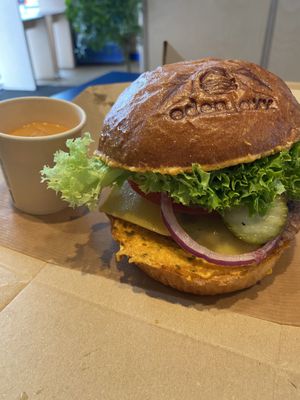 Beyond meat burger  at Eden Jaxx - Købmagergade in Copenhagen