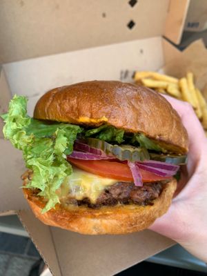 Classic burger  at Eden Jaxx - Købmagergade in Copenhagen