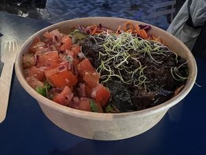 Mushroom Burger Bowl  at Eden Jaxx - Købmagergade in Copenhagen