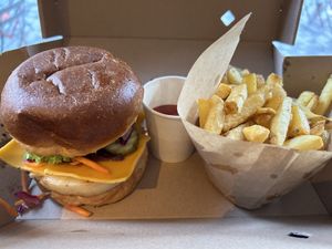 The Garden burger  at Eden Jaxx - Købmagergade in Copenhagen